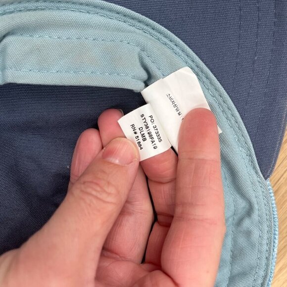 Patagonia Womens Pastel Big Logo Trucker Snapback Hat One Size Blue Adjustable - Picture 8 of 9